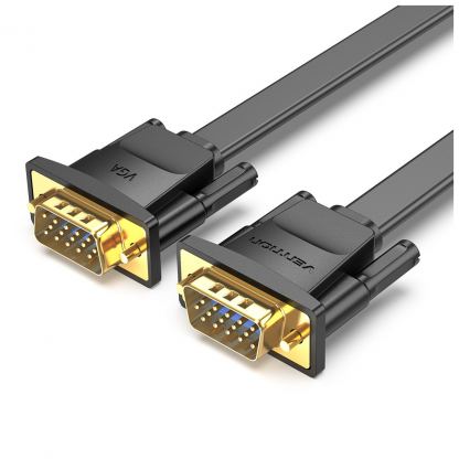 Кабель мультимедийный VGA M to VGA M 1.0m black Vention (LAJWF)
