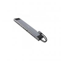 Порт-репликатор J5create Dock-Station USB-C 10Gbps, 12-in-1 (слот M2 NVMe/хаб/HDMI/DP/PD/картрид/LAN) (JCD552-N)
