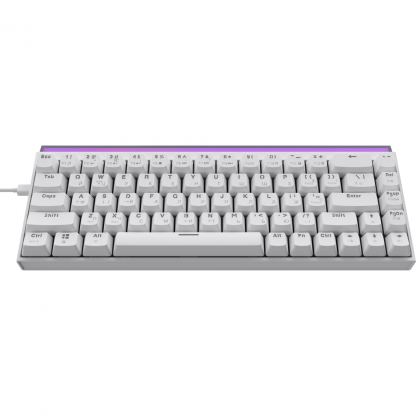 Клавіатура Ajazz NK68 Red Switch USB UA White (NK68-R-W)