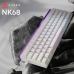 Клавіатура Ajazz NK68 Red Switch USB UA White (NK68-R-W)