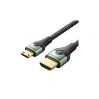 Кабель мультимедийный HDMI M to HDMI mini M 1.0m V2.1 8K 60Hz green VENTION (AGJGF)