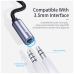 Перехідник USB-C M to 3.5mm F 0.12m gray Essager (EZJE01-0G)