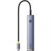 Концентратор Baseus USB-C 7-Port HDMI 4K60Hz + 2xUSB 3.0 + PD + SD/TF 3.0 + 3.5mm gray (B00052803811-02)