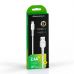 Дата кабель USB 2.0 AM to Lightning 1.0m 2.4A white Grand-X (PL-05W)