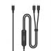 Дата кабель USB-C to 2xUSB-C 1.8m 140W black Digitus (AK-300170-018-S)