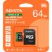 Карта пам'яті ADATA 64GB microSD class 10 UHS-I U3 V30 A2 Speed Plus (UD64GUI3V30A2SP-RA1)