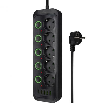 Мережевий фільтр живлення XoKo XK-SP-5-2-1-BK