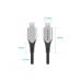 Дата кабель USB-C to USB-C 0.5m 60W USB 3.1 cotton braided Vention (TAAHD)