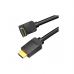 Кабель мультимедийный HDMI M to HDMI M 1.0m V2.0 4K60Hz 90° corner PVC black Vention (AARBF)