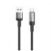 Дата кабель USB 2.0 AM to USB-C 1.0m 6A braided wire black ColorWay (CW-CBUC096-BK)