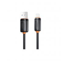 Дата кабель USB 2.0 AM to Lightning 2.0m 3A black XO (NB302-AI-2.black)