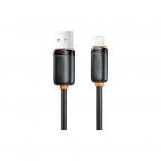 Дата кабель USB 2.0 AM to Lightning 2.0m 3A black XO (NB302-AI-2.black)