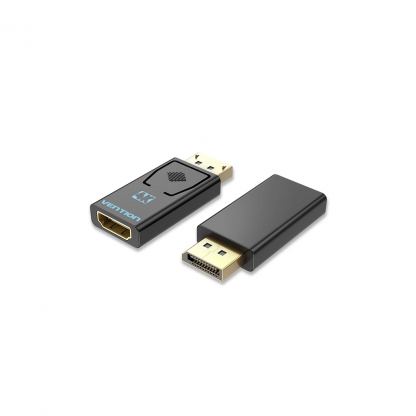 Перехідник DisplayPort M to HDMI F 4K30Hz black Vention (HBMB0)