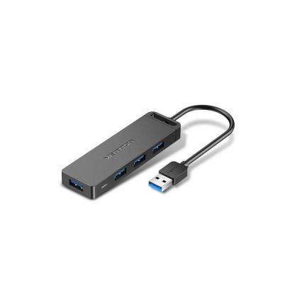 Считыватель флеш-карт USB 3.0 to SD/TF 0.15m black Vention (CLPBB)