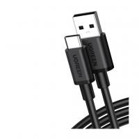 Дата кабель USB 2.0 AM to USB-C 1.0m 3A black Ugreen (85201)