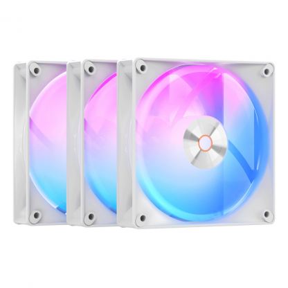 Кулер для корпуса OCYPUS DELTA F12 ARGB 3 IN (DELTA-F12-WH3AM00X-GL)