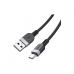 Дата кабель USB 2.0 AM to USB-C 1.0m silicone X109 Energy black HOCO (6942007636247)