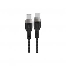 Дата кабель USB-C to USB-C 1.2m 60W 3A nylon black Acefast (6974316280217)