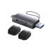 Считыватель флеш-карт Baseus USB-A + USB-C to SD/TF gray (WKQX060113)