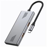 Концентратор Gembird USB-C 4-in-1 2xUSB 3.2 + 2xUSB-C 3.2 silver (UHB-CM-U310-A2C2-01)