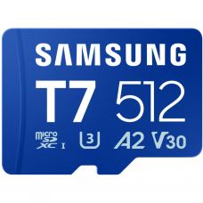 Карта пам'яті Samsung 512GB microSDXC class 10 UHS-I U3 V30 A2 T7 (MB-MB512T/WW)