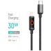 Дата кабель USB-C to Lightning 1.0m PD30W black ColorWay (CW-CBPDCL103-BK)