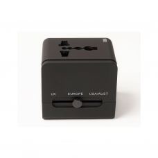 Зарядний пристрій PowerPlant Международный адаптер 220В + 2*USB max2.1A (DV00DV5067)