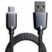 Дата кабель USB 2.0 AM to Micro 5P 1.0m 1.5A, Dark Silver Grand-X (MM02DS)