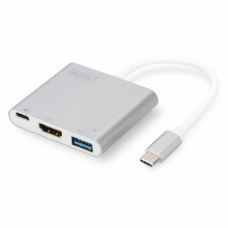 Переходник Type-C to HDMI/USB 3.0/Type-C Digitus (DA-70838-1)