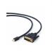Кабель мультимедійний miniDisplayPort to DVI 1.8m Cablexpert (CC-mDPM-DVIM-6)