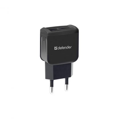 Зарядний пристрій Defender UPС-21 2xUSB,5V/2.1А кабель microUSB (83581)