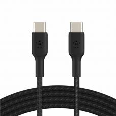 Дата кабель USB-С - USB-С BRAIDED, 1m, black Belkin (CAB004BT1MBK)