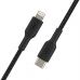 Дата кабель USB 2.0 AM to Lightning 1.0m BRAIDED black Belkin (CAA004BT1MBK)