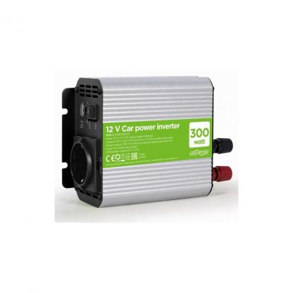 Автомобильный инвертор EnerGenie 12V/220V 300 Вт (EG-PWC300-01)