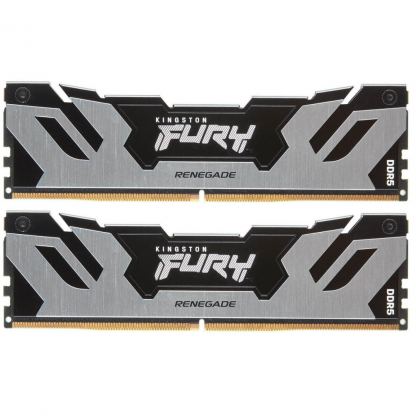 Модуль пам'яті для комп'ютера DDR5 32GB (2x16GB) 6400 MHz FURY Renegade Silver Kingston Fury (ex.HyperX) (KF564C32RSK2-32)