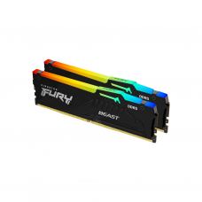 Модуль памяти для компьютера DDR5 64GB (2x32GB) 4800 MHz FURY Beast RGB Kingston Fury (ex.HyperX) (KF548C38BBAK2-64)