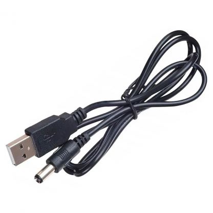 Кабель живлення USB AM to 3.5DC 1.0m 2A black Atcom (10035)