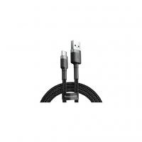 Дата кабель USB 2.0 AM to USB-C 3.0m 2A Gray-Black Baseus (CATKLF-UG1)
