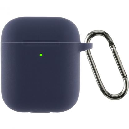 Чехол для наушников Armorstandart Silicone Case With Hook для Apple AirPods 2 Dark Blue (ARM59681)