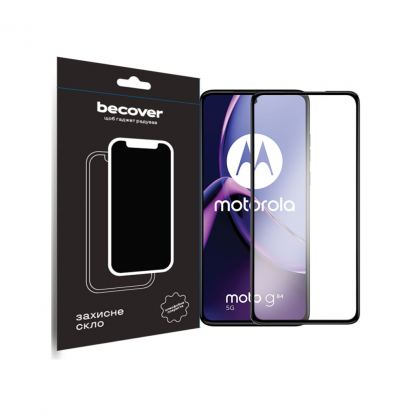 Скло захисне BeCover Motorola Moto G84 Black (710108)