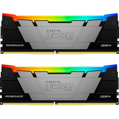 Модуль пам'яті для комп'ютера DDR4 32GB (2x16GB) 3600 MHz Fury Renegade RGB Kingston Fury (ex.HyperX) (KF436C16RB12AK2/32)