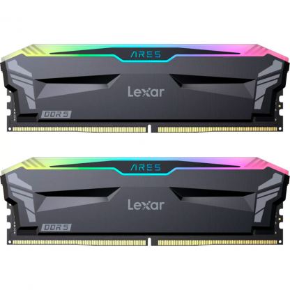 Модуль пам'яті для комп'ютера DDR5 32GB (2x16GB) 6000 MHz Ares RGB Black Lexar (LD5BU016G-R6000GDLA)