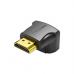 Переходник HDMI F to HDMI M 270° 4K 60Hz PVC Vention (AINB0)