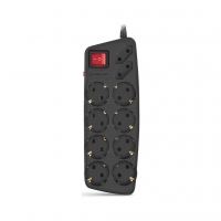 Сетевой фильтр питания REAL-EL REAL-EL RS-10 Protect, 3m, black (EL122300039)