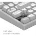Клавиатура Dark Project ALU81 Terra Nova PBT RGB Mech G3MS Moonstone White (DPKB_NOVA_81_ANSI_WHITE_UA)
