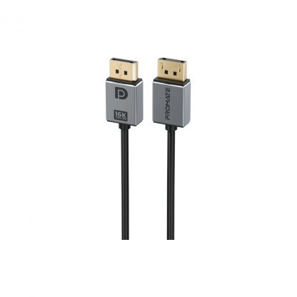 Кабель мультимедийный DisplayPort to DisplayPort v.2.0 dplink-16k.black Promate (dplink-16k.black)