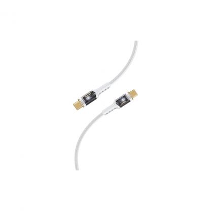 Дата кабель USB-C to USB-C lucidline-cc200.white Promate (lucidline-cc200.white)