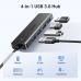 Концентратор Ugreen USB 3.0 to 4хUSB 3.0 0.15m Space Gray CM219 (25851)