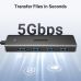 Концентратор Ugreen USB 3.0 to 4хUSB 3.0 0.15m Space Gray CM219 (25851)
