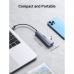 Концентратор Ugreen USB 3.0 to 3xUSB 3.0/RJ45/Micro USB CM266 Gray (60812)